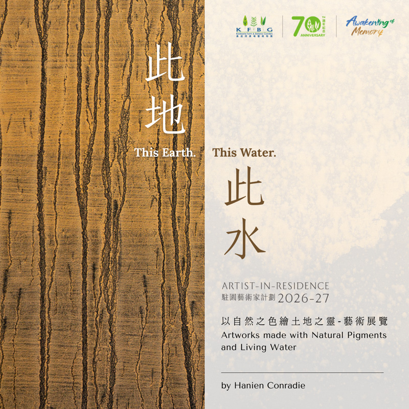 ARTIST-IN-RESIDENCE PROGRAMME 2026-2027｜‘This Earth. This Water.’ –– Artworks made with Natural Pigments and Living Water by Hanien Conradie
