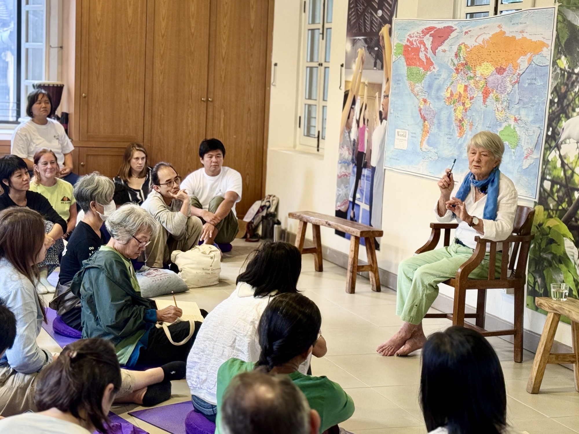 Rosemary Morrow 與本地樸門實踐者在綠匯學苑對談