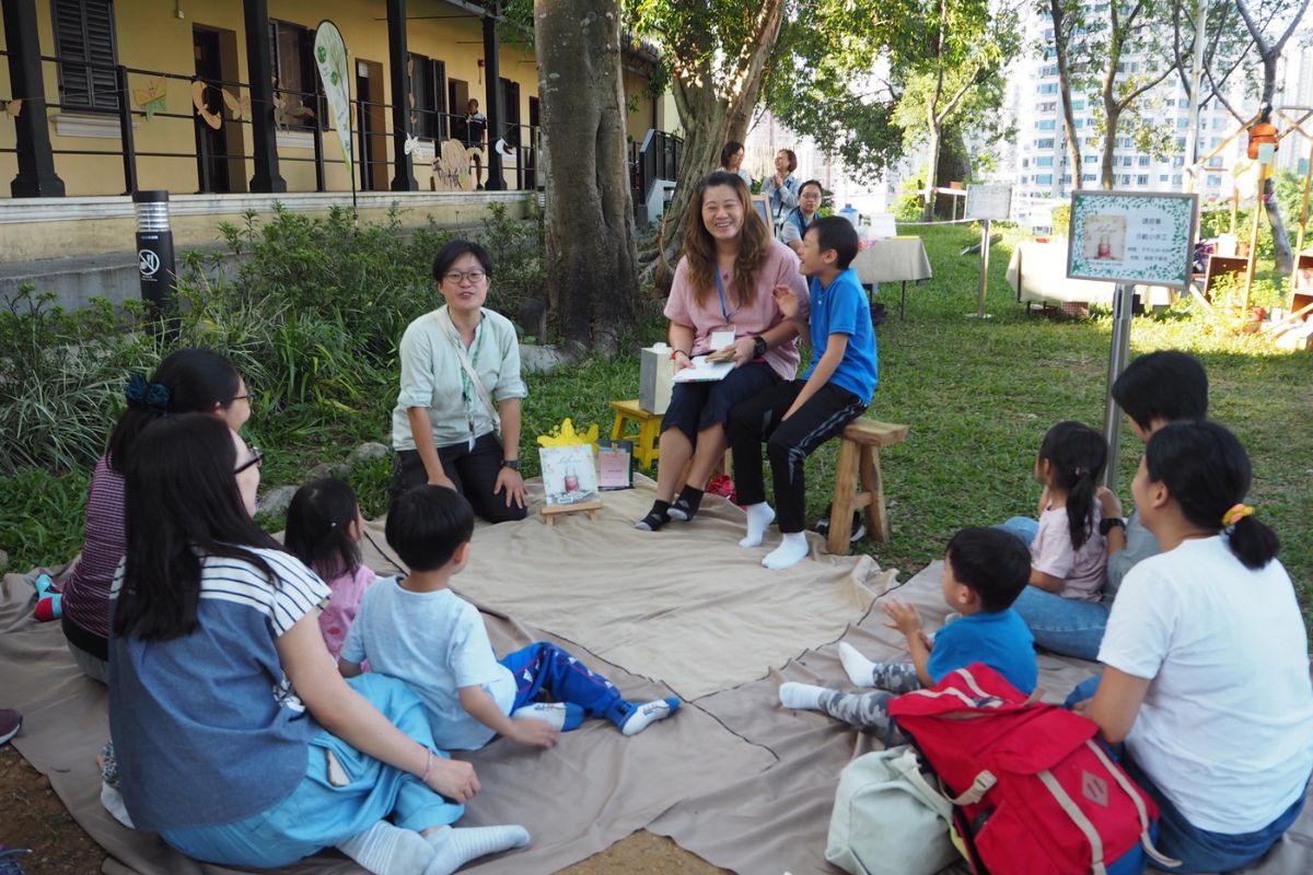 綠匯學苑支援由家長自發舉辦的說故事等社區活動